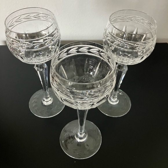 ROGASKA Cut Crystal Balloon Wine Glass Set of 3 (RARE FINDS)!!!!! - Picture 2 of 8